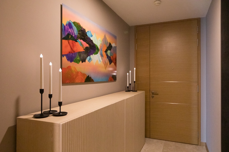 シンガポールコンドミニアム、玄関、インテリア